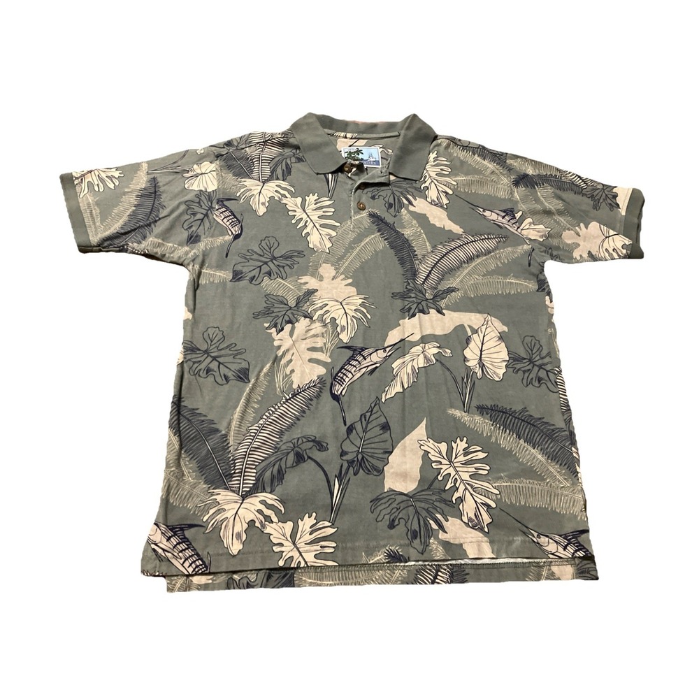 AFTCO Blue water Shirt Polo Style Medium